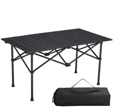 Table camping pliante aluminium - Table de camping pliable légère 95 x 55 x 50cm