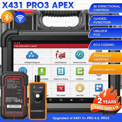 Launch X431 PRO3 APEX PRO5 Bidirectional Scan Tool Diagnostic Scanner Key Coding