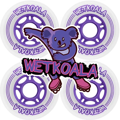 WETKOALA Inline Skates Rollen 80mm / 85A Härte für Inliner und Roller (4 Stück)