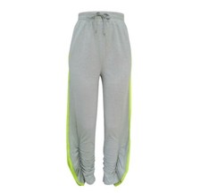 New Women Leggings High Waist Pencil Trousers Draped Puffles Side Sweatpants PT