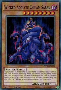 Wicked Acolyte Chilam Sabak - COTD-EN093 - Common - 1st Edition x3 - Near Mint
