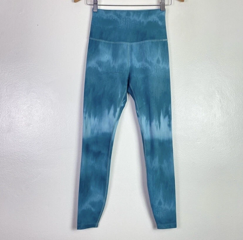 beyond-yoga olympus high-rise ankle cropped tie dye leggings