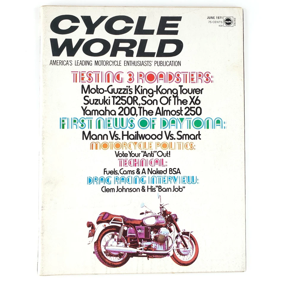 Cycle World Biker Magazine Lot of 3 Kawasaki Honda Triumph Motorcycle 1970-1971 - Image 4 of 4