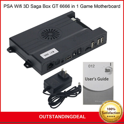 PSA Wifi 3D Pandora Saga Box GT 6666 in 1 Game Motherboard Retro Video Converter