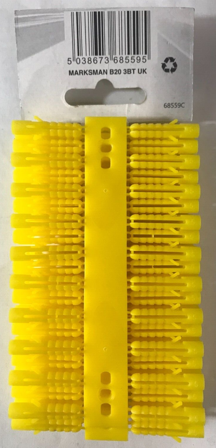 Marksman 100pc Wall Plugs 5mm Yellow 68559C - (M282) for sale 