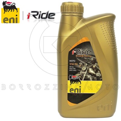 1Lt ENGINE OIL ENI i-RIDE MOTORCYCLE 15W50 STREET & TOURING