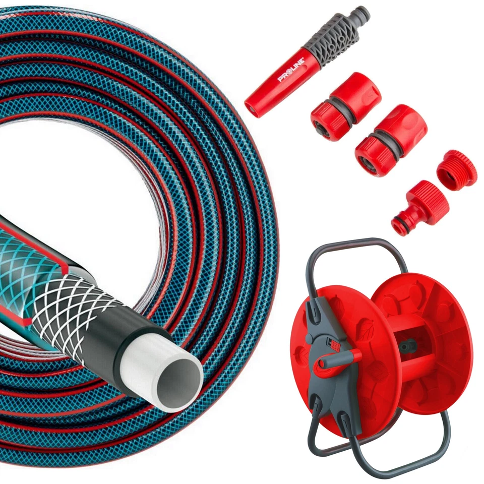 Gartenschlauch 4 lagig 1/2" 3/4" 1" 20m 30m 50m Schlauch Wasserschlauch - Bild 2 von 4