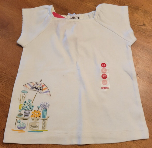 Gymboree Bonjour Provence White Top, Size 2T, NWT, 2005