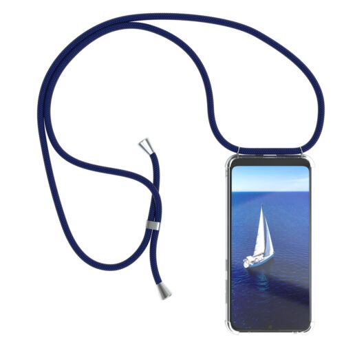 Do Huawei Y7 2019 Y7 Prime 2019 Etui na pelerynę z paskiem Łańcuch na telefon komórkowy Ochrona Silikon - Zdjęcie 11 z 26