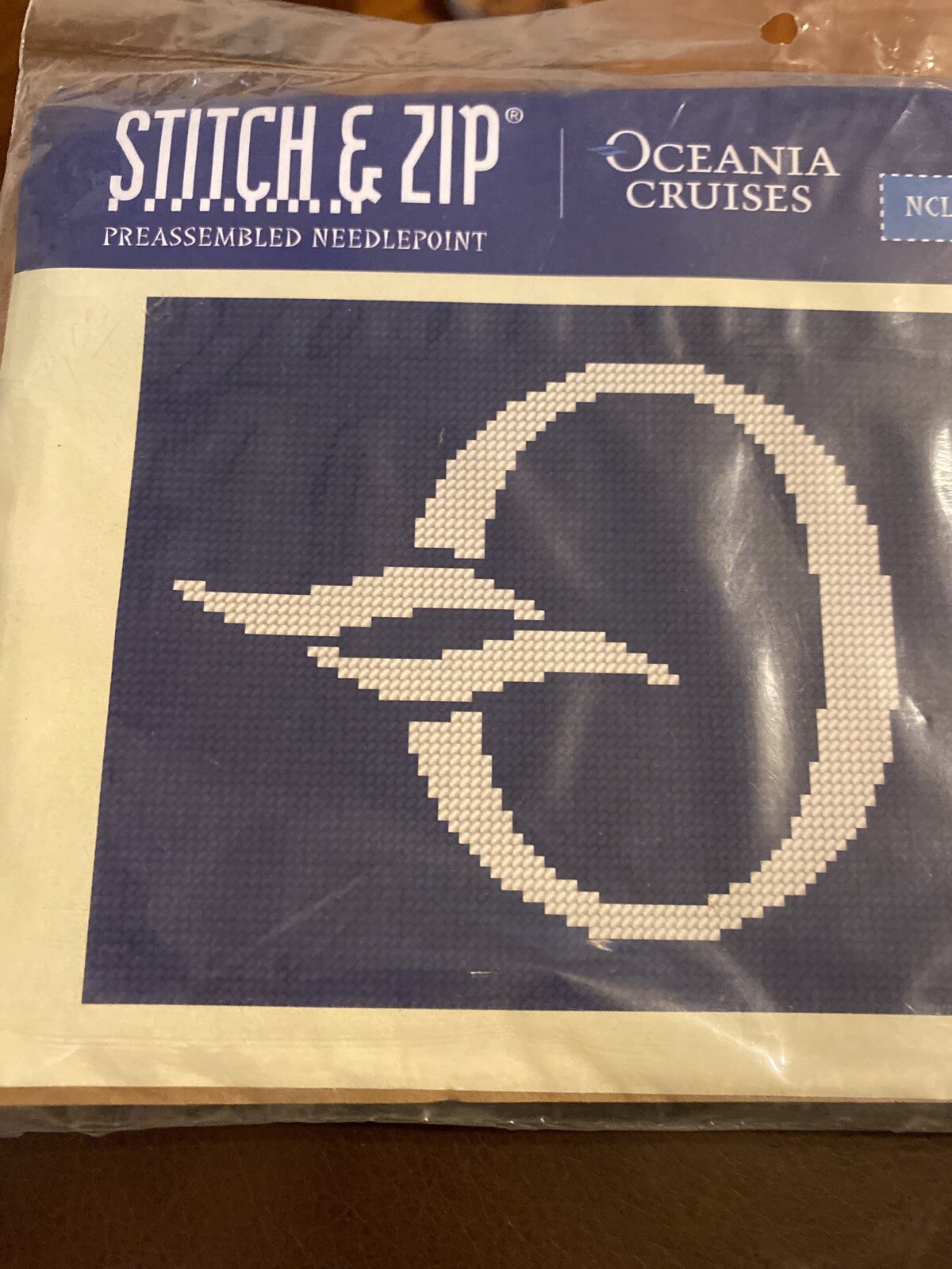 NEW Stitch & Zip Reassembled Needlepoint Oceania Cruises NCL 12 Oceania