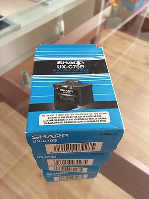 Original Sharp Druckerpatrone - 1 x Schwarz  UX-C70B