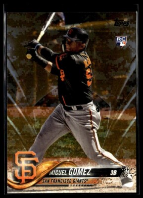 2018 Topps Update US194 Miguel Gomez San Fran Giants Memorial Day Camo 19/25