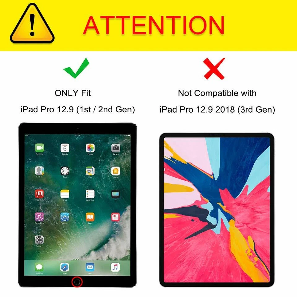 For Apple iPad Pro 12.9 inch 2nd Gen 2017 Case Cover Stand Shell Auto Sleep/Week - Image 2 of 4