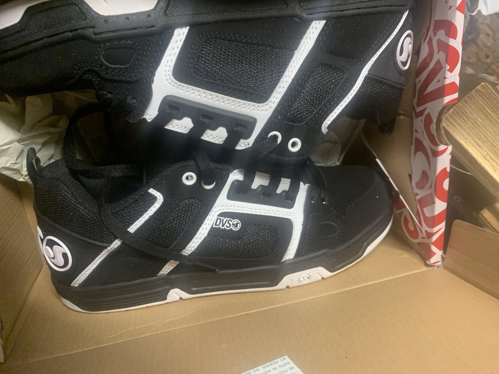 DVS MEN'S COMANCHE SKATEBOARD SHOES BLACK / WHITE US MEN SZ 9.5 | eBay