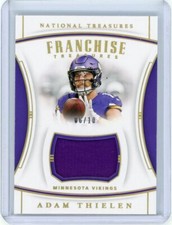 2019 Panini National Treasures Franchise Treasure Gold Relic #FT-12 Adam Theilen