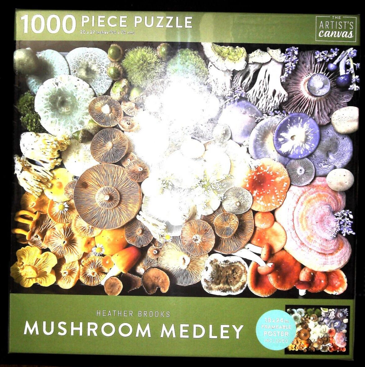 Mushroom Medley Jigsaw Puzzle 1000 Pieces with Poster