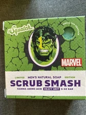 Dr. Squatch Mens Natural Soap Marvel Limited Edition Scrub Smash 5oz  Heavy Grit