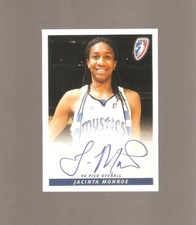 jacinta monroe 2011 wnba autograph,florida st,stranahan hs,ft lauderdale fl,shoc
