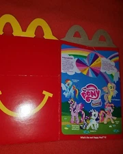 2014 McDonald's MY LITTLE PONY/SKYLANDERS, HAPPY MEAL TOY BOX,ACQUIRED FLAT,HTF