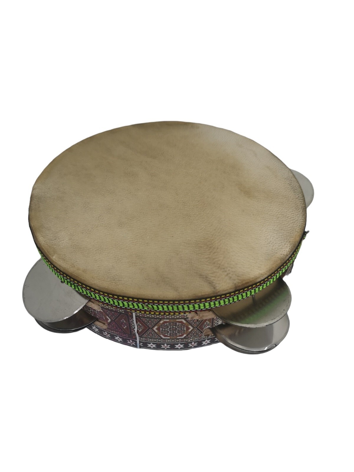 Souvenir Arabic Tambourines Def Jingles Hand Drum Wood Wooden Music