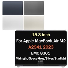 for MacBook Air 15.3" M2 A2941 2023 Year LCD Screen Display Assembly EMC 8301