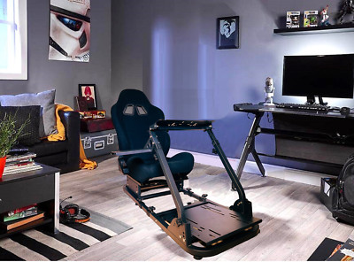 Racing Simulator Cockpit Driving Gaming Seat Gear Shift Mount Adj. Chair Stand