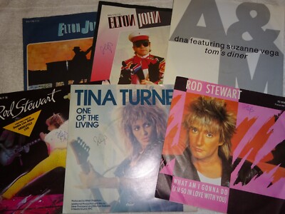 10 x Single: Rod Stewart, Elton John, B.T.O., Steve Miller, Tina Turner u.a.