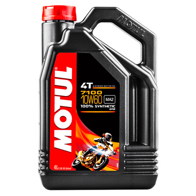 Inspektion Motorrad 4 LT Liter Motoröl MOTUL 4T 7100 10W60 MA2 100% synthetisch
