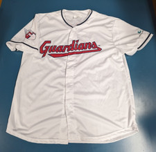 MLB Cleveland Guardians #7 Myles Straw Promo Jersey SGA Adult Size XL MLB