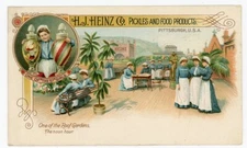 H J Heinz Company Advertising Postcard Roof Garden Noon Hour Pittsburg PA