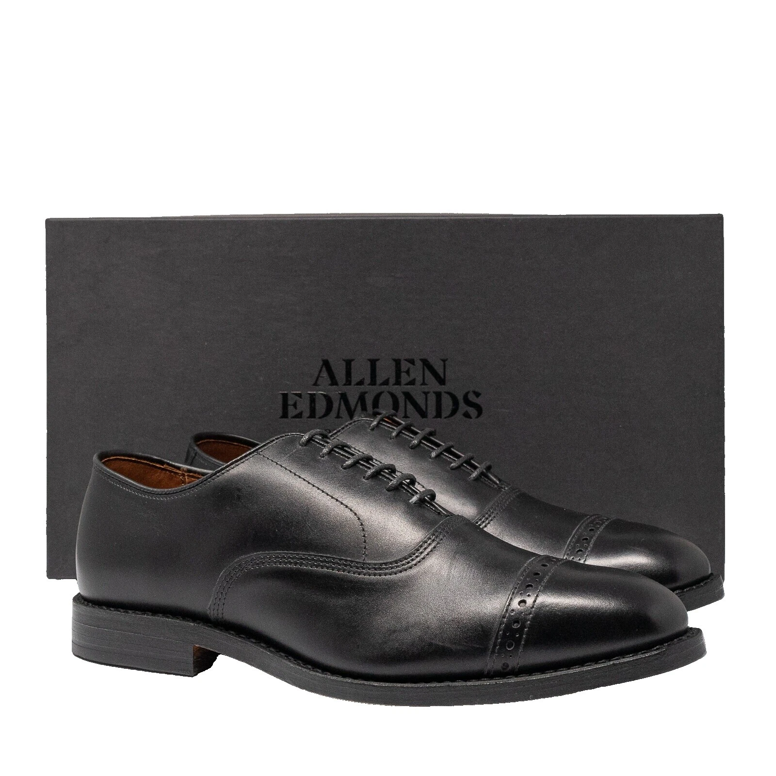 Allen Edmonds Black Leather Upper Dress Shoes for Men