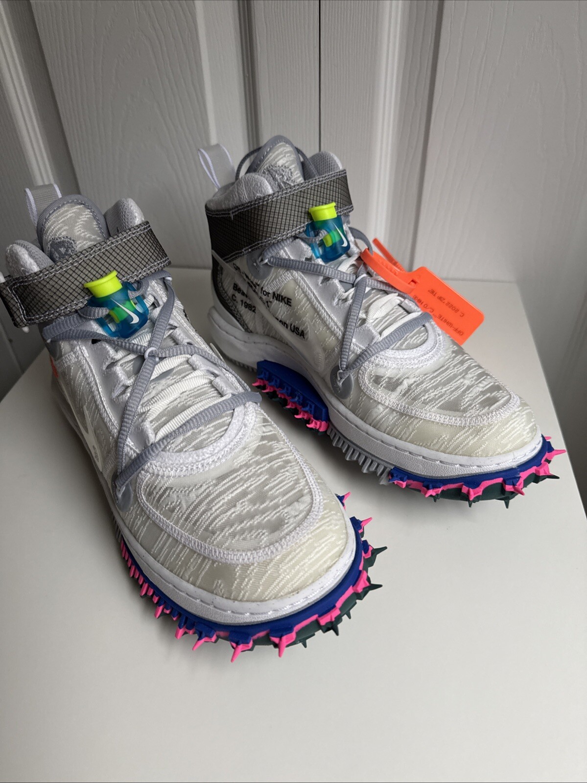 OFF WHITE X NIKE Nike x Off White Air Force 1 Mid Uomo Taglia 7 5