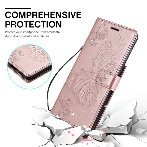 Butterfly Leather Card Wallet Case For Samsung S25 S24 S23 S22 S21 Ultra Plus - Foto 71 di 72