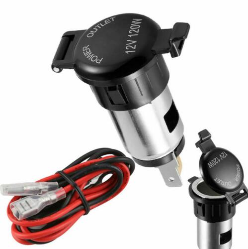 12V Car Motorcycle ATV Boat Power Cigarette Lighter Socket Outlet Plug Adapter - Afbeelding 1 van 8