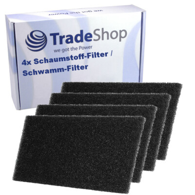4x Schaumstoff-Filter für Ignis AWH 407 AZI-HP 7600 7601 7671 Maytag MTD09HPWH