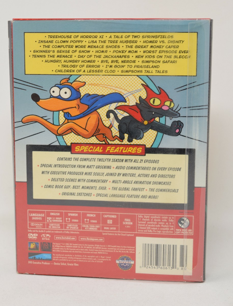 The Simpsons 12th Season DVD Box Set Collectors Comic Book Guy