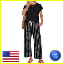 Wiholl Lounge Sets For Women Two Piece Sets Business Casual Outfits Summer