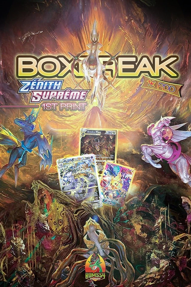BOXBREAK ZÉNITH SUPRÊME 1€ PDD, BOOSTERS VINTAGE 🔥& CARTES GRADEES ⭐