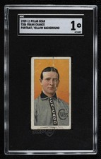 1909-11 T206 Polar Bear Back Frank Chance (Portrait Yellow Background) SGC 1 HOF