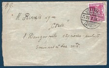 LETONIA: 1938 Cubierta de DZENUKROGS; Small Town