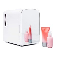 Chefman - Iceman Portable Mirrored Personal Fridge 4L Mini Refrigerator, Skin...