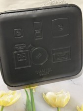 CHANEL Make Up Box Black Leather BEAUTE Pouch Limited box black make up