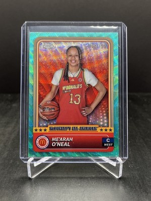 2024 Topps Chrome McDonald's All American Me'Arah O'Neal Aqua Wave 068/199 #70