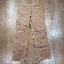 Vintage Carhartt Pants Mens 38 B11 Brown Duck Canvas Relaxed Carpenter Workwear