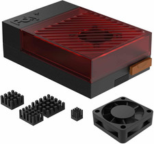 Argon Poly 5 Raspberry Pi 5 Case  Pi 5 ABS Case with 30Mm PWM Fan, Heatsink, Si