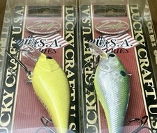 2 Lucky Craft FAT CB BDS-3 F Crankbait Fish Lures TO CHART/AURORA CITRUS - NEW