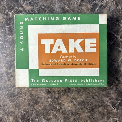 Vintage Garrard Publishing Company TAKE A Sound Matching Game