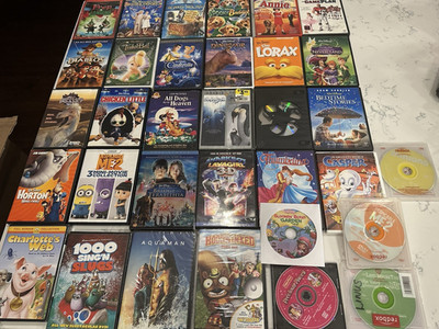 Family Children Movie DVD Lot - Multi Decades/ 62 Count Lot Disney / Dreamworks