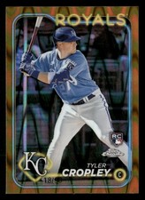 2024 Topps Chrome Gold RayWave Refractors #148 Tyler Cropley RC /50