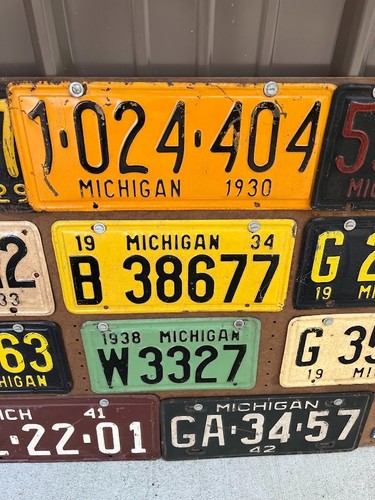 Rare Vintage Michigan License Plates 1928-1942 - Picture 4 of 6